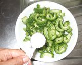 ゴーヤーチャンプルー豆腐♪簡単夏の暑さに作り方3写真