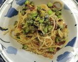 枝豆のカルボナーラスパゲッティ作り方10写真
