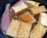 簡単！煮るだけ！厚揚げとソーセージの煮物作り方3写真