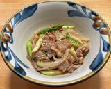 豚コマ肉とアスパラガスと玉ネギの味噌炒め作り方6写真