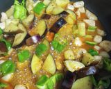茄子とピーマンと鶏むね肉の味噌炒め！作り方3写真