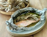 レンジで簡単！舞茸とカニカマの茶碗蒸し作り方8写真