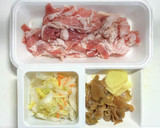 豚バラ肉と白菜の浅漬けと搾菜の中華炒め作り方1写真