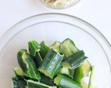 5分で！たたききゅうりのみょうが胡麻和え作り方1写真