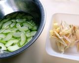 極太胡瓜と茗荷の簡単浅漬け作り方2写真