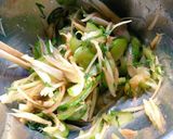 極太胡瓜と茗荷の簡単浅漬け作り方4写真