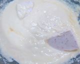 ストロベリーレアチーズケーキ入りケーキ作り方2写真