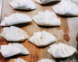 パセリ＆チーズおかか揚げ餃子作り方4写真