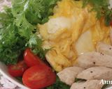 ☆ササミ＆わさび菜のレモン風味サラダ☆作り方5写真