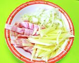 じゃがいもとベーコンのペペロンチーノ作り方2写真