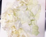 キャベツと納豆のたらこパスタ作り方2写真