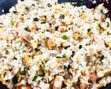 秋鮭とえのきのバター醤油チャーハン作り方5写真