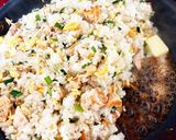 秋鮭とえのきのバター醤油チャーハン作り方4写真