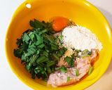 ニラと鶏胸肉のお焼き作り方2写真