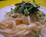 めんたいスパ風うどん作り方4写真