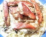 白身魚とポルチーニのクリーミーパスタ★作り方10写真