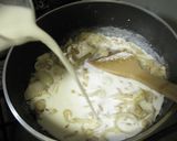 鮭と白菜のクリームパスタ作り方5写真