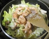 鮭と白菜のクリームパスタ作り方6写真