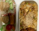 レンジ冷めても美味しいレモン梅炒飯弁当作り方19写真