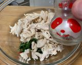 茹でささみ!梅肉大葉みょうが和え✨作り方4写真