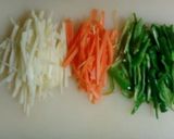❤牛肉と彩り野菜のチンジャオロース風❤作り方1写真