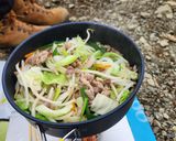 【山ご飯】肉野菜炒め作り方7写真