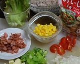 ヘルシー＆美味しい❤ライスサラダ❤作り方1写真
