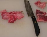 かもり（冬瓜）とスジ肉の煮物作り方1写真