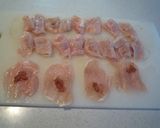 トリムネ肉の梅はさみ丼作り方3写真