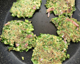 小麦粉不使用＊大根葉のひとくちチヂミ作り方5写真