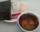 ★ｶゎｨｨ♪ｶﾆｶﾏ＆ﾁｰｽﾞ卵焼き★作り方1写真
