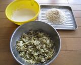 チーズとろ～り豚ひき肉と高菜の和コロッケ作り方4写真