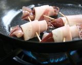 ほたるいかのベーコン巻作り方3写真