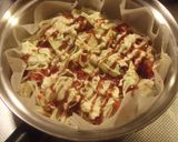 焼きそばピザ作り方3写真