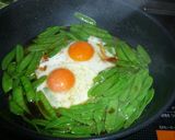 さやえんどうの和風目玉焼き作り方4写真