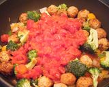 ミートボールと野菜の簡単オーブン焼き作り方4写真