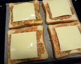 朝ごはんに葱チーズ和風トースト作り方2写真