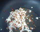 春菊とカリカリじゃこのニンニク醤油パスタ作り方3写真