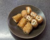W胡麻！ちくわと大葉のライスペーパー焼き作り方7写真