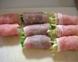 巻き巻きしょうが焼き♪作り方3写真