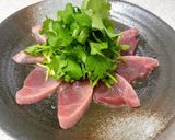 お刺身とパクチーの和風カルパッチョ作り方5写真
