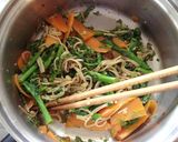 季節の青菜のごま生姜ナムル作り方3写真