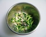 *ほたてときゅうりの昆布マヨ和え*作り方3写真
