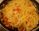 カニ缶とは思えない？♔カニトマトパスタ作り方6写真