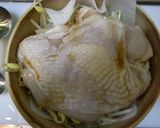蒸籠蒸し鶏&モヤシ作り方5写真