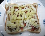 簡単☆のせるだけ☆納豆キムチーズトースト作り方4写真