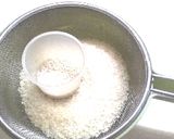 土鍋で炊くもち米入り麦ご飯作り方3写真