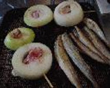 玉ねぎの鶏串焼、焼肉のたれがらめ。作り方2写真