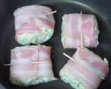 残り物ポテトサラダのベーコン巻き焼き~♪作り方2写真