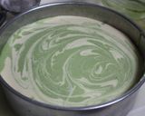 よもぎのマーブルチーズケーキ作り方6写真